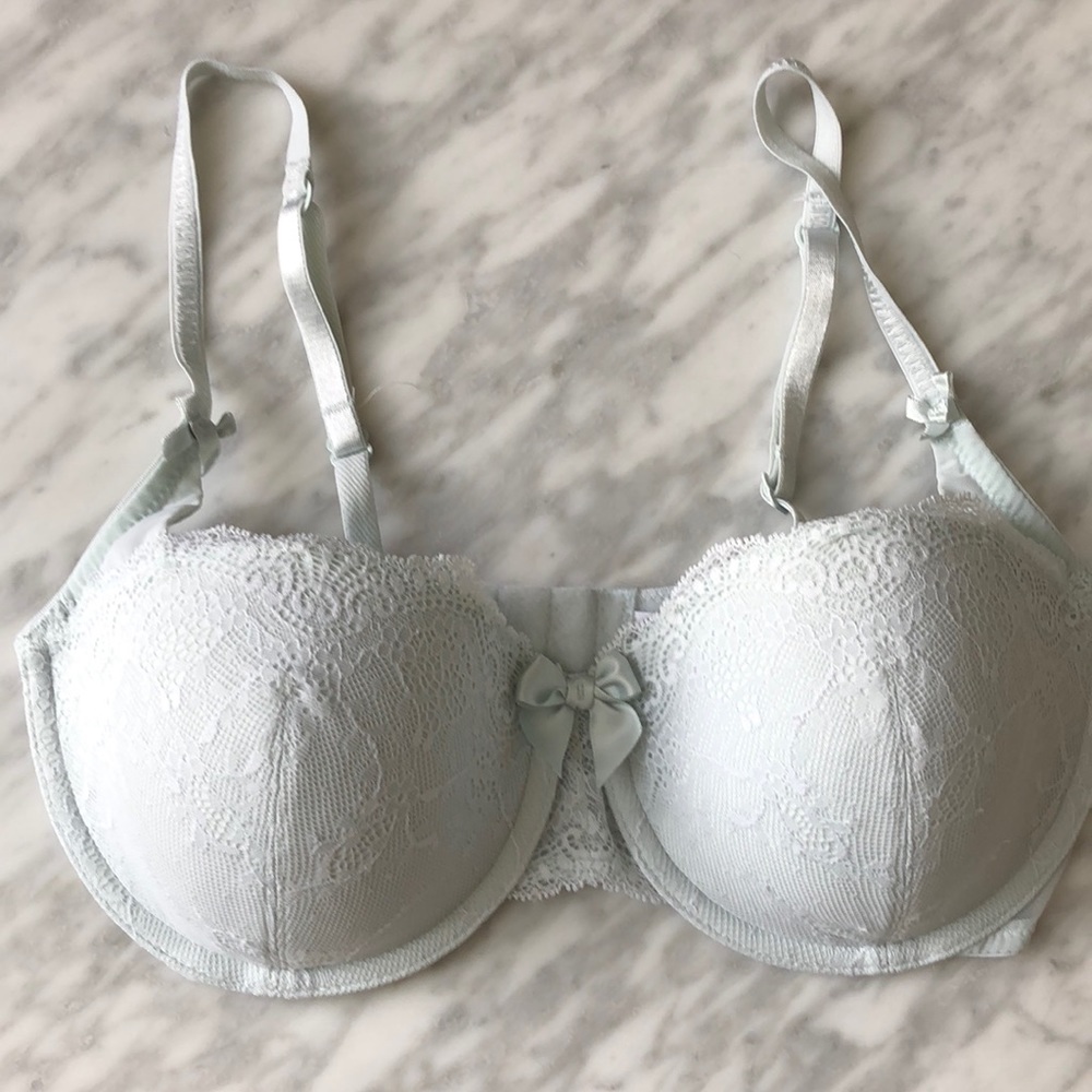 Mint green DKNY bra
